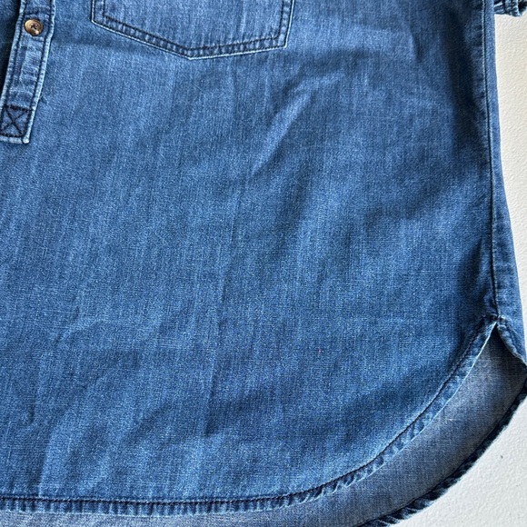 Pilcro Blue Denim Blouse - Picture 6 of 7
